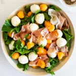 Quick and Easy Prosciutto Melon Salad with Mozzarella