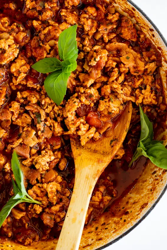 Bacon Chicken Bolognese