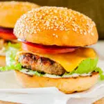 Cheesy Jalapeño Grilled Turkey Burgers