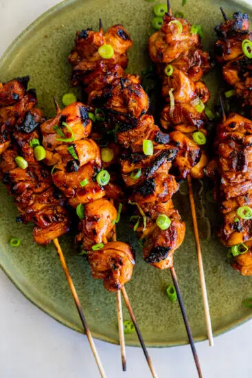 Sticky Soy Honey Chicken Kebabs