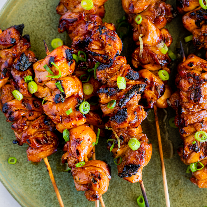 Sticky Soy Honey Chicken Kebabs - Simply Delicious