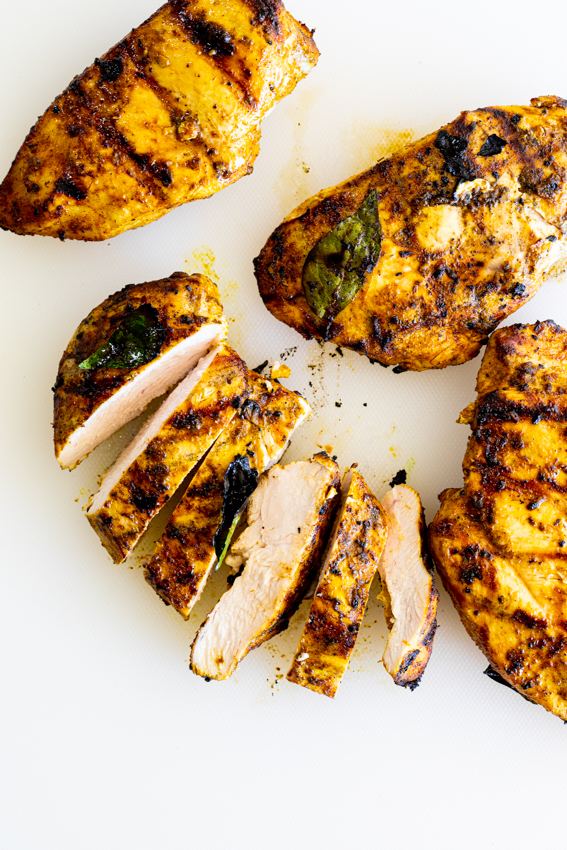 Curried Grilled Chicken Breast 