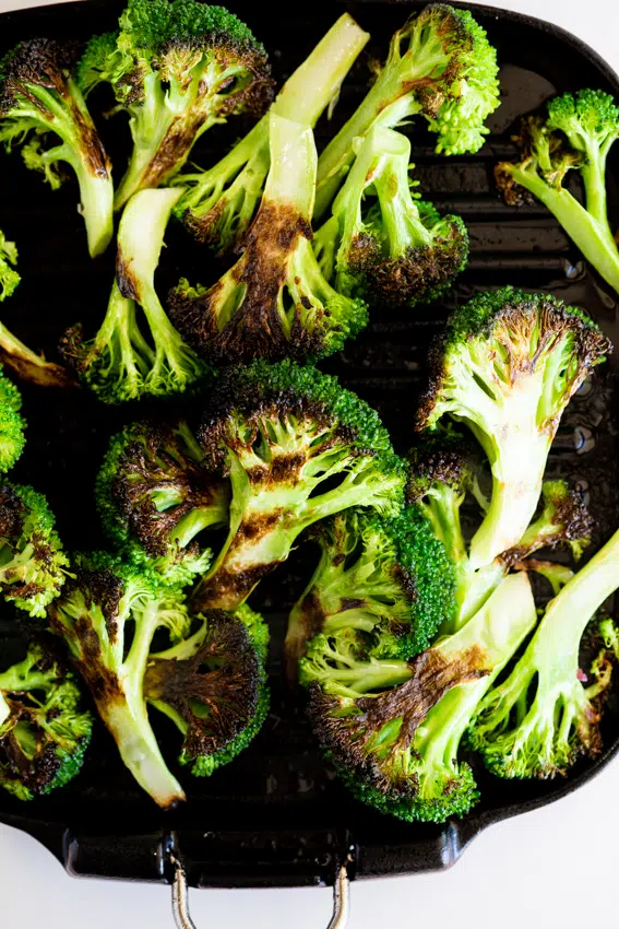 Grilled broccoli