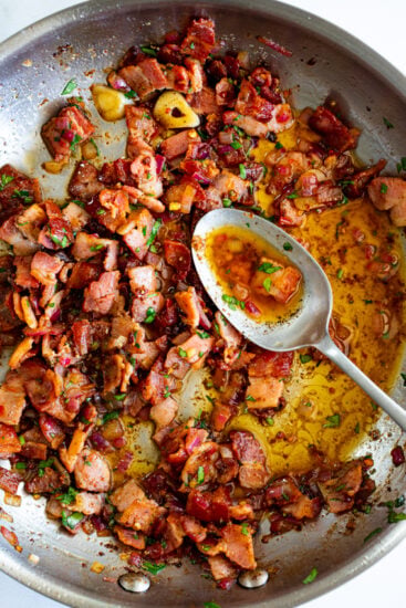 Grilled Broccoli with Bacon Vinaigrette - Simply Delicious