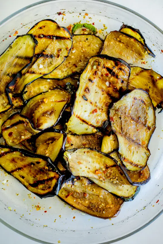 Grilled eggplant