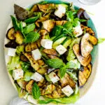 Easy grilled eggplant salad