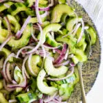 Marinated cucumber salad