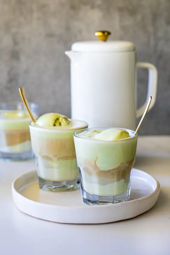 White Chocolate Pistachio Affogato
