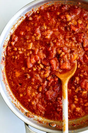 Amatriciana pasta sauce.