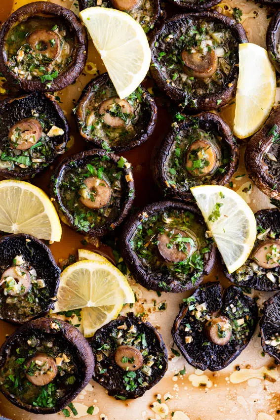 Easy Garlic Butter Roasted Mushrooms