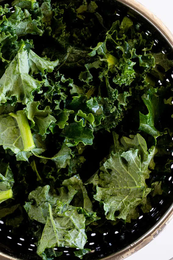 Washed kale