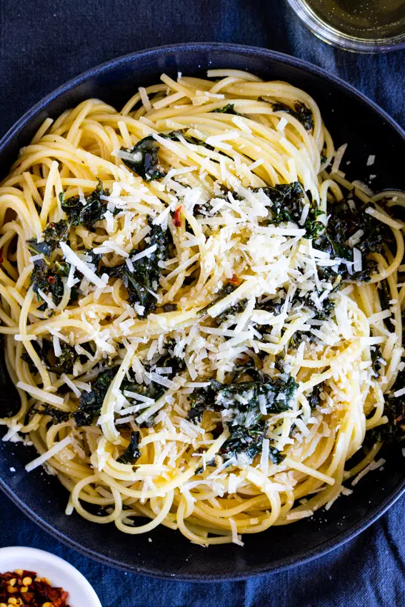 Lemon Parmesan Kale Pasta