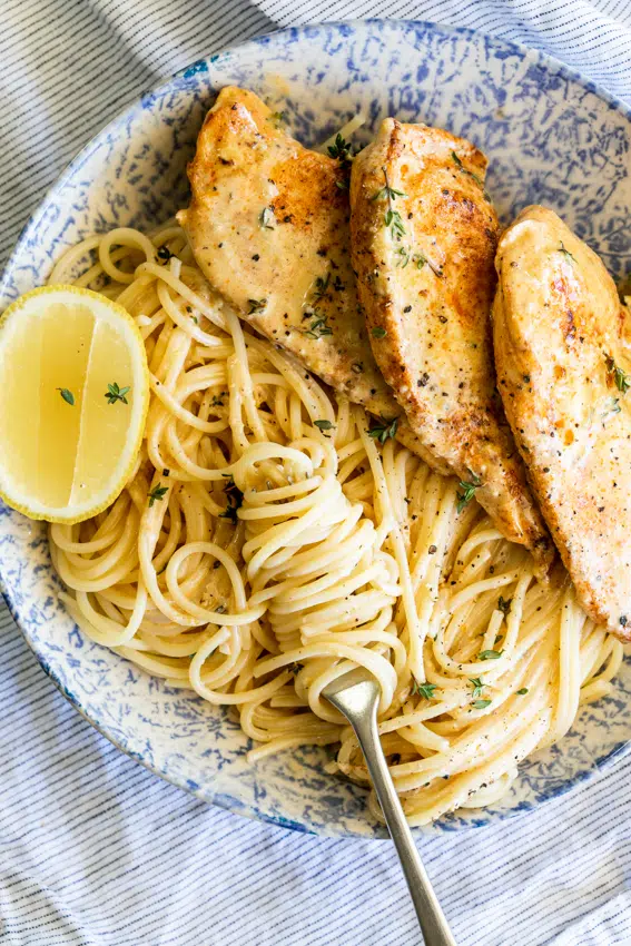 Easy Creamy Lemon Chicken Pasta