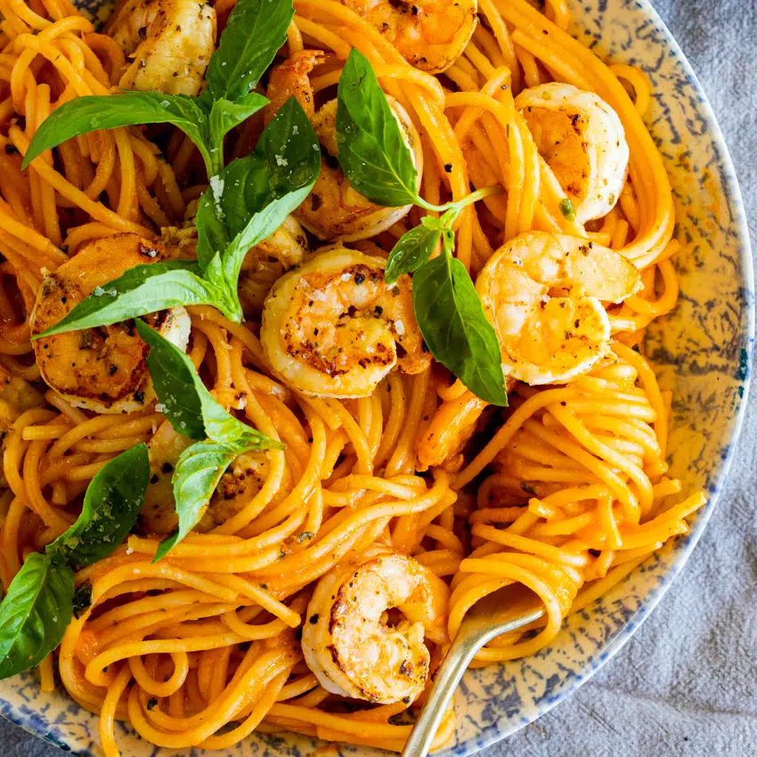 Easy Shrimp Vodka Sauce Pasta