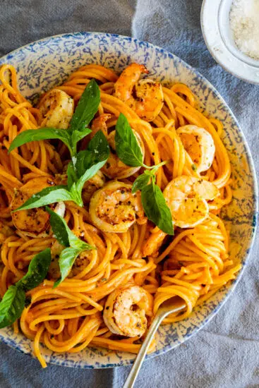 Easy Shrimp Vodka Sauce Pasta