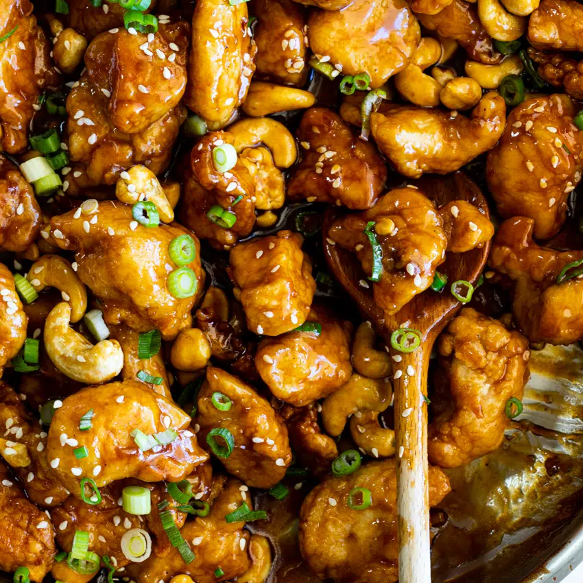 Easy Sticky Cashew Chicken