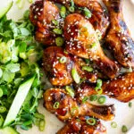 Sticky soy honey baked chicken drumsticks