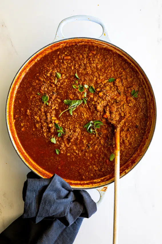 Easy Vegetarian Bolognese Sauce