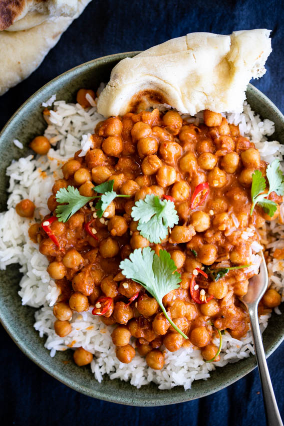 Butter chickpea curry