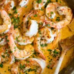 Easy creamy garlic shrimp