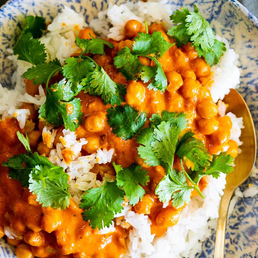 Butter chickpea curry