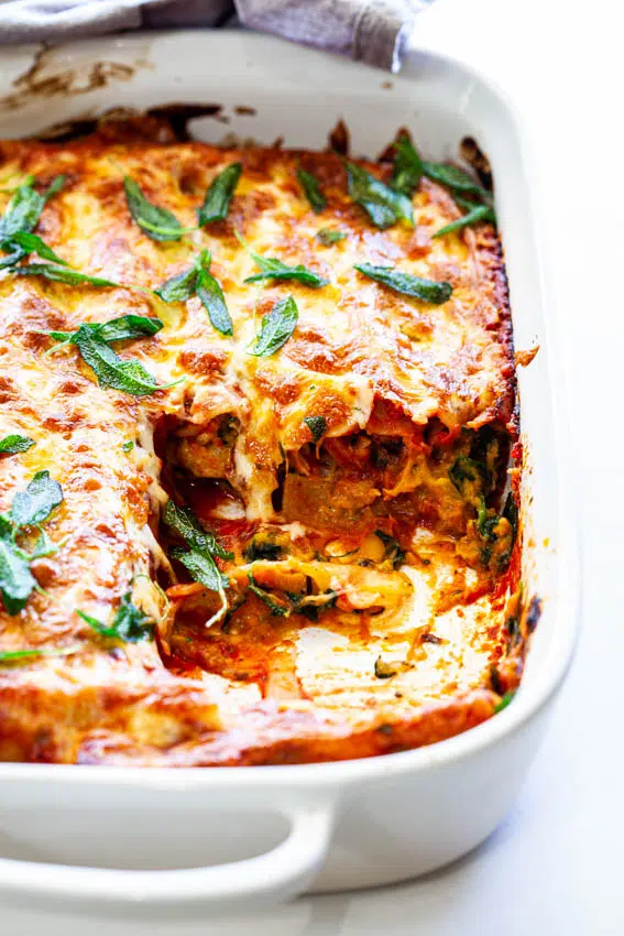 Butternut Squash Spinach Cannelloni