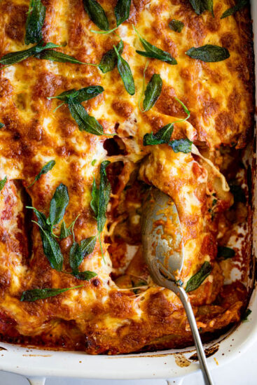 Butternut Squash Spinach Cannelloni