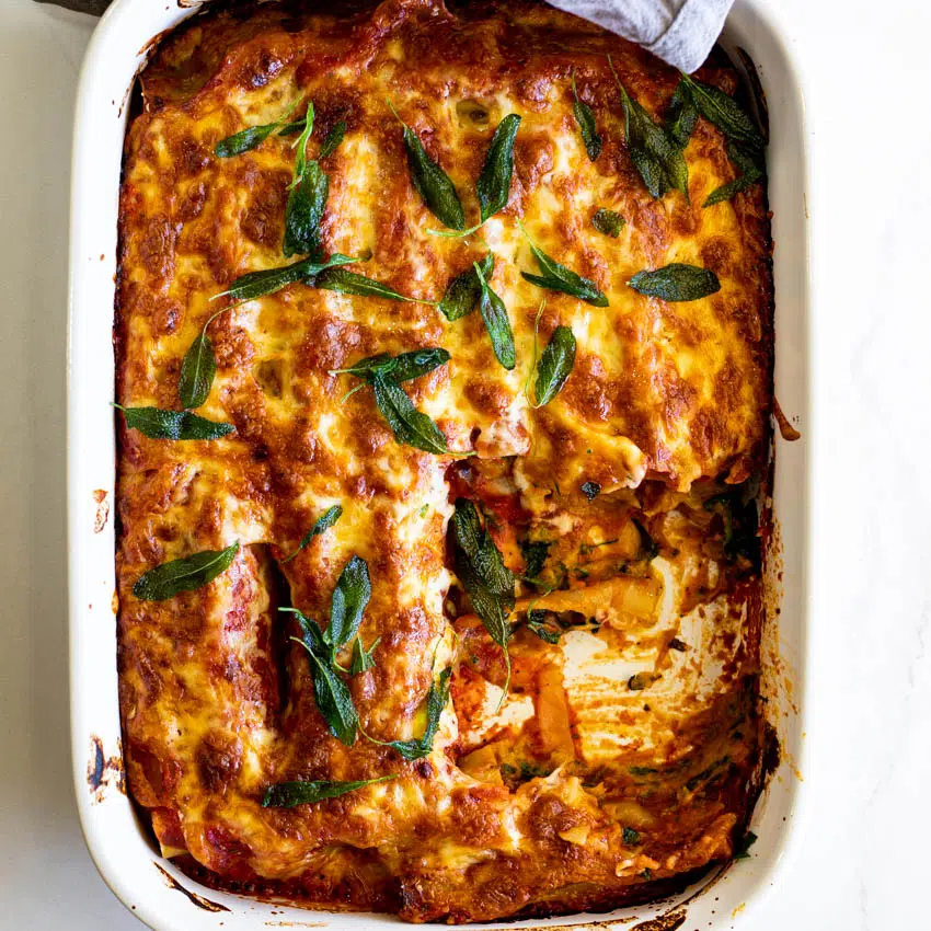 Butternut Squash Spinach Cannelloni