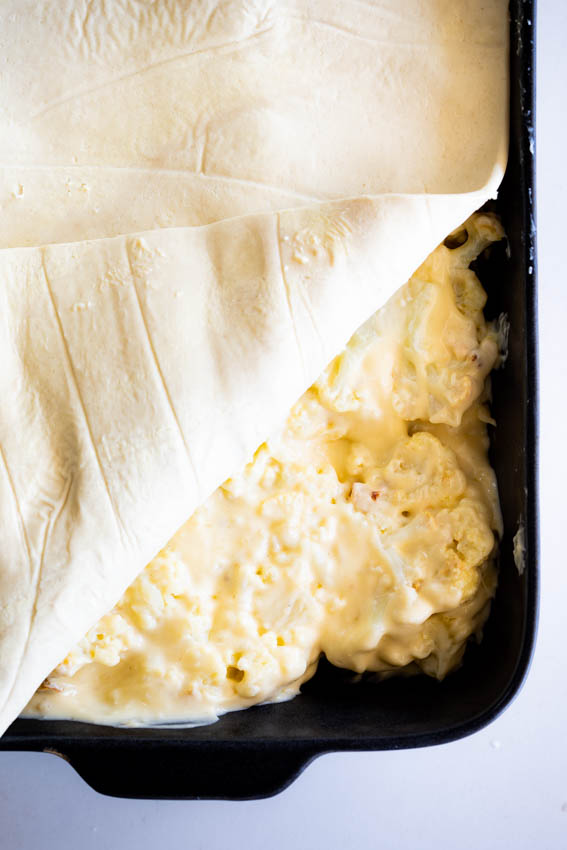 Cauliflower Cheese Pot Pie