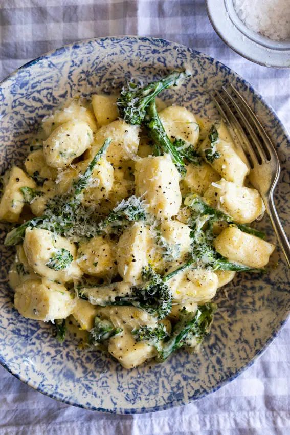 Lemon Broccoli Ricotta Gnocchi