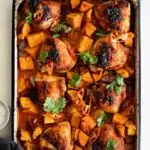 Easy Sheet pan Harissa Chicken