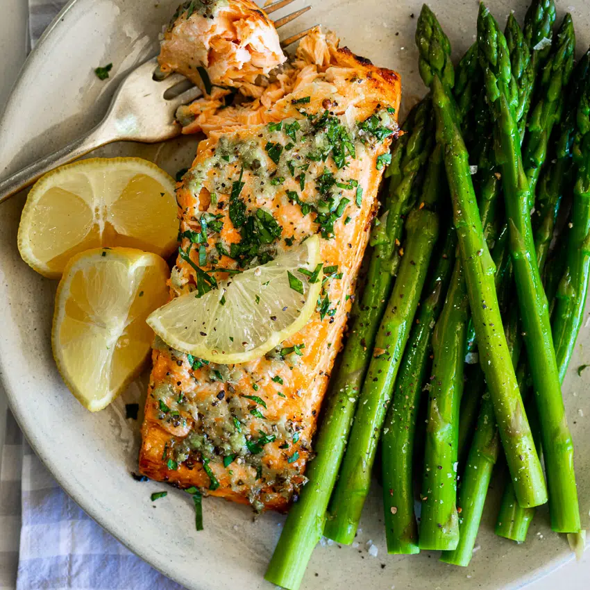 Garlic Butter Air Fryer Salmon