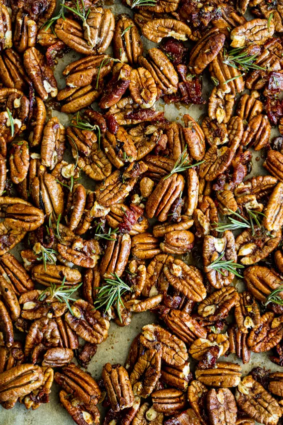 Maple Bacon Roasted Pecans