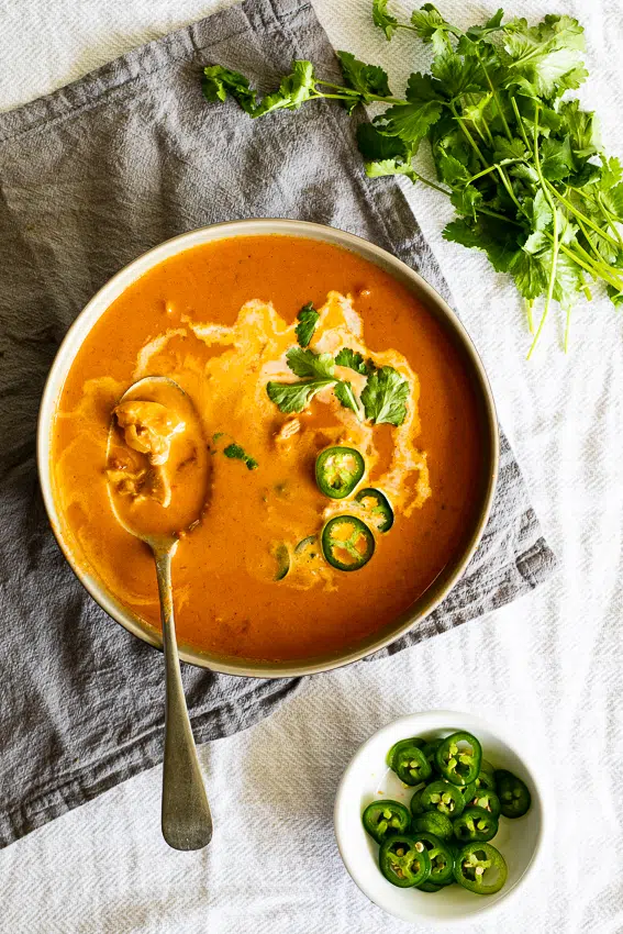 Butter chicken soup