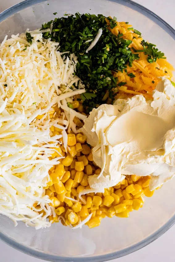 Cheesy Corn Dip ingredients