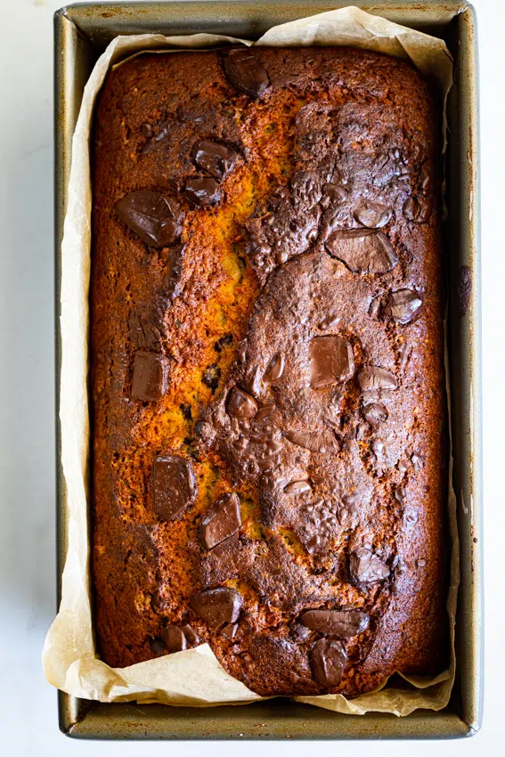 Salted Chocolate Chip Banana Bread