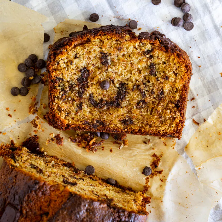 Salted Chocolate Chip Banana Bread