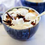 Coconut mocha hot chocolate