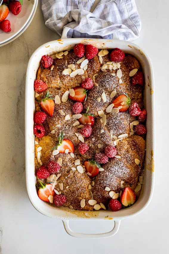 Cinnamon sugar French toast casserole