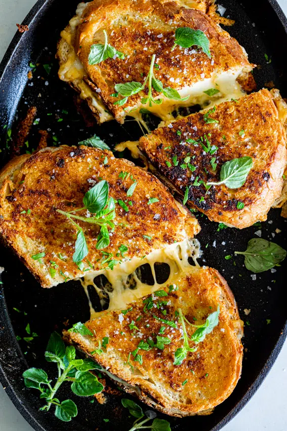 Garlic Bread Grilled Cheese