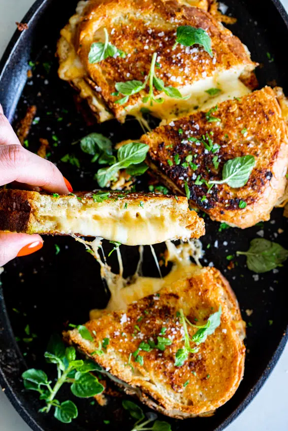 Garlic Bread Grilled Cheese