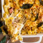 Cheesy Leftover Ham Pasta Bake