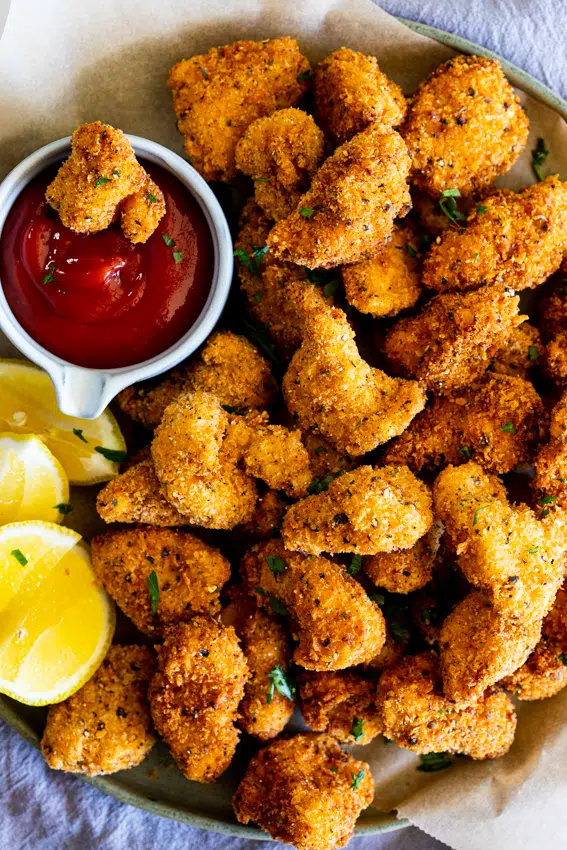 Lemon Pepper Popcorn Chicken