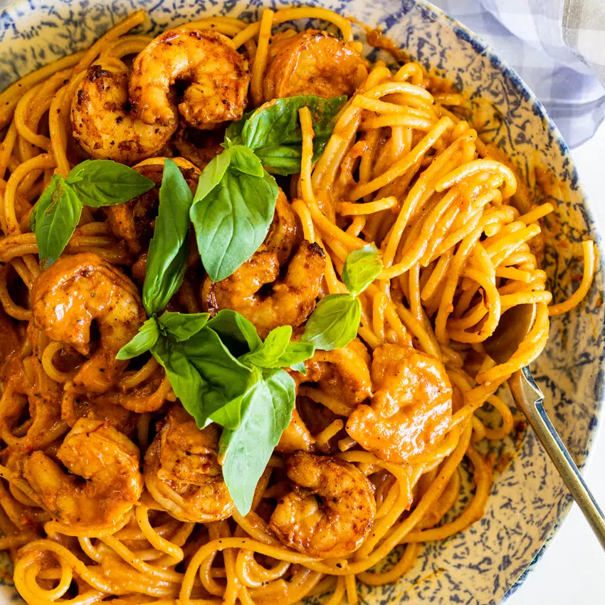 Creamy Peri-Peri Prawn Pasta