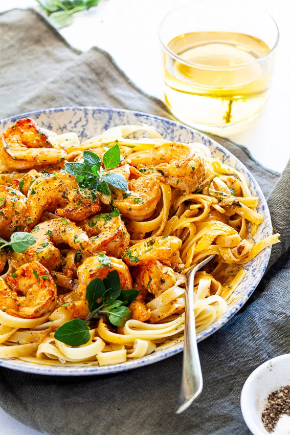 Creamy Cajun Shrimp Pasta