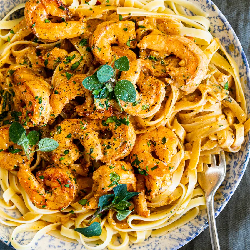 Creamy Cajun Shrimp Pasta