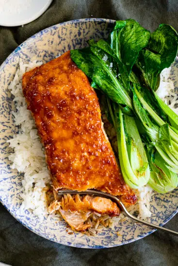 Baked Honey Miso Salmon