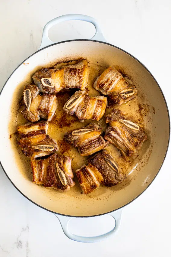 Seared beef short ribs