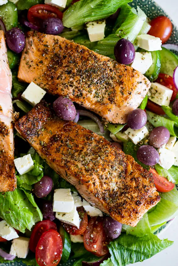 Greek Salmon Salad
