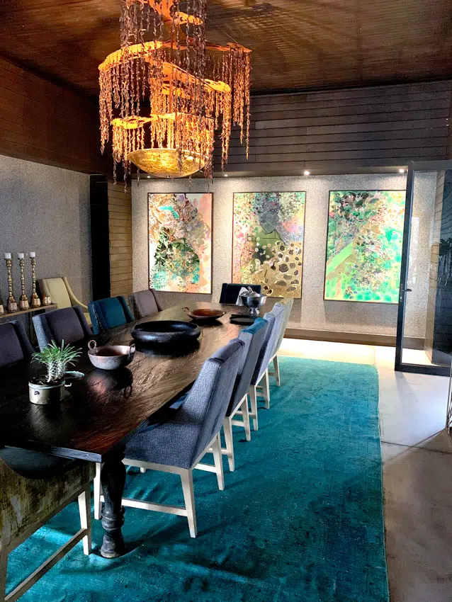 Main dining room at Silvan Safari